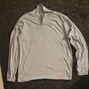 Men's Light Gray Turtleneck Sweater